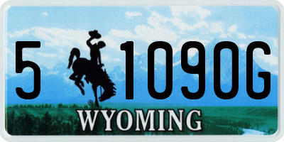 WY license plate 51090G
