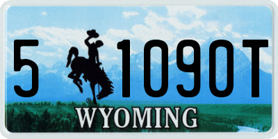 WY license plate 51090T