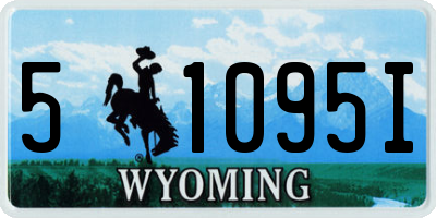 WY license plate 51095I