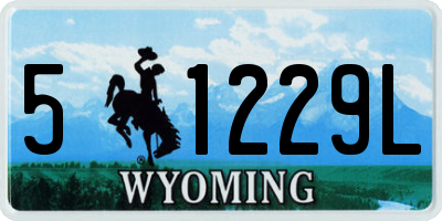 WY license plate 51229L