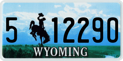 WY license plate 51229O