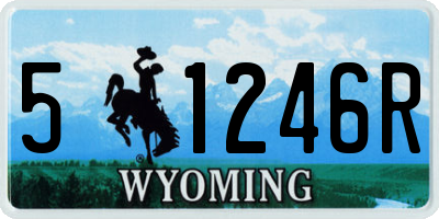 WY license plate 51246R