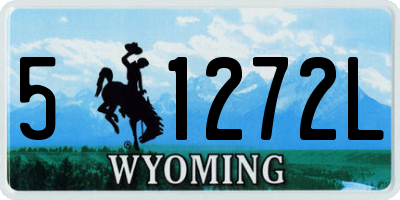 WY license plate 51272L