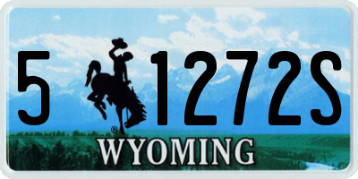 WY license plate 51272S