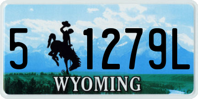 WY license plate 51279L