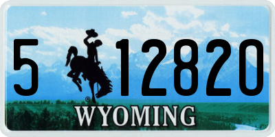 WY license plate 51282O