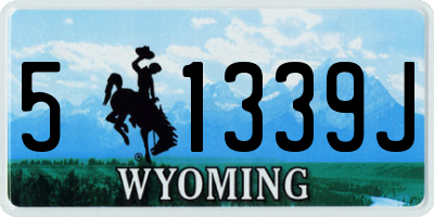 WY license plate 51339J