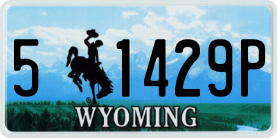 WY license plate 51429P