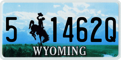 WY license plate 51462Q