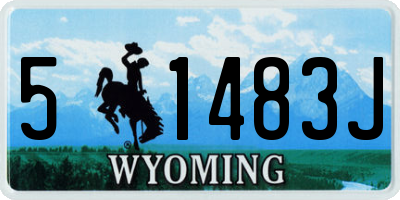 WY license plate 51483J
