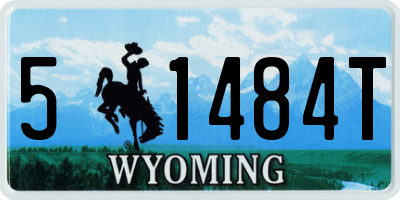 WY license plate 51484T