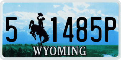 WY license plate 51485P