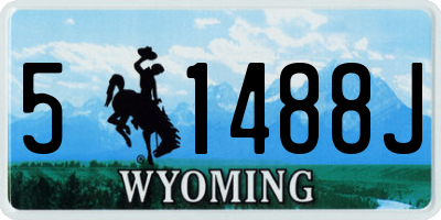 WY license plate 51488J