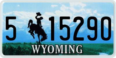 WY license plate 51529O