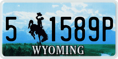 WY license plate 51589P