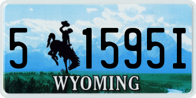 WY license plate 51595I