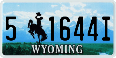 WY license plate 51644I