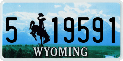 WY license plate 519591