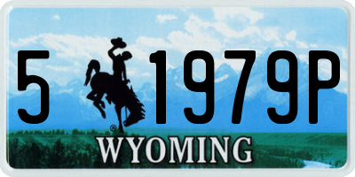 WY license plate 51979P