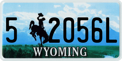 WY license plate 52056L