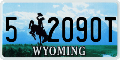 WY license plate 52090T