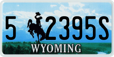 WY license plate 52395S