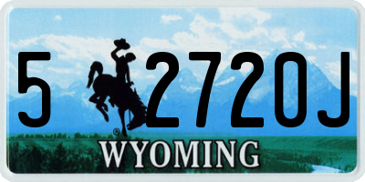 WY license plate 52720J