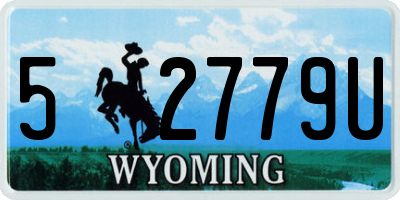 WY license plate 52779U