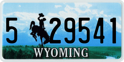 WY license plate 529541