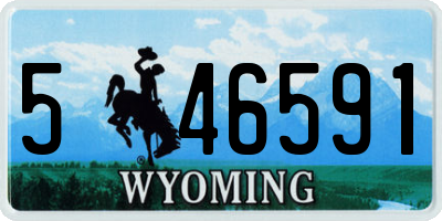 WY license plate 546591
