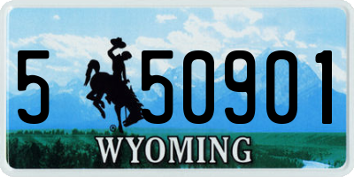 WY license plate 550901