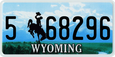 WY license plate 568296
