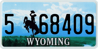 WY license plate 568409