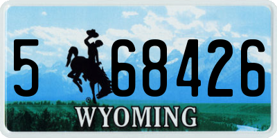 WY license plate 568426