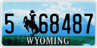 WY license plate 568487