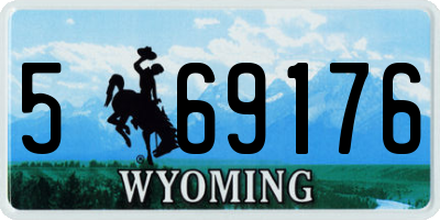 WY license plate 569176