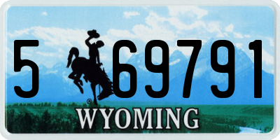 WY license plate 569791