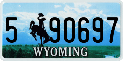 WY license plate 590697