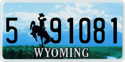 WY license plate 591081