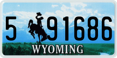 WY license plate 591686