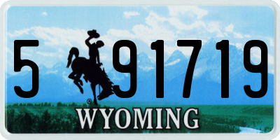 WY license plate 591719