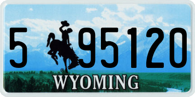 WY license plate 595120