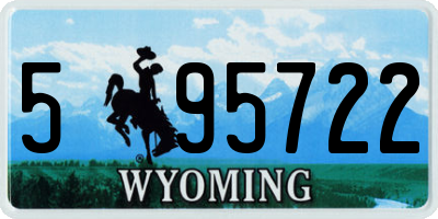 WY license plate 595722