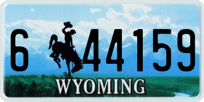 WY license plate 644159