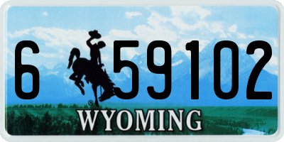 WY license plate 659102