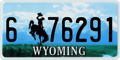 WY license plate 676291
