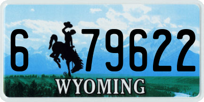 WY license plate 679622