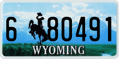 WY license plate 680491