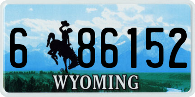 WY license plate 686152