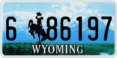 WY license plate 686197